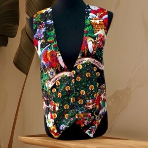 SANTA CLAUS VEST REVERSIBLE SIZE S